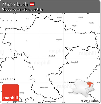 Blank Simple Map of Mistelbach
