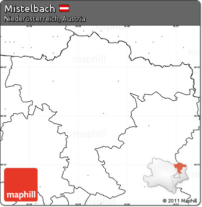 Blank Simple Map of Mistelbach, no labels