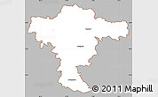 Gray Simple Map of Mistelbach, cropped outside