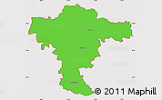 Political Simple Map of Mistelbach, cropped outside