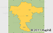 Savanna Style Simple Map of Mistelbach, cropped outside