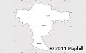 Silver Style Simple Map of Mistelbach, cropped outside