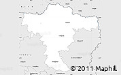 Silver Style Simple Map of Mistelbach