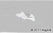 Gray 3D Map of Modling, single color outside