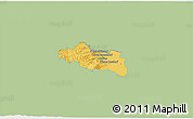 Savanna Style 3D Map of Modling, single color outside