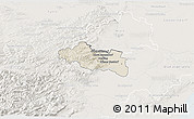 Shaded Relief 3D Map of Modling, lighten