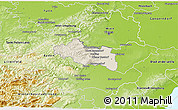Shaded Relief 3D Map of Modling, physical outside
