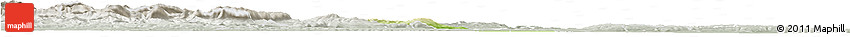 Physical Horizon Map of Modling, lighten, semi-desaturated