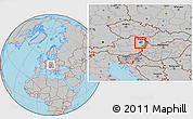 Gray Location Map of Modling
