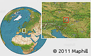 Satellite Location Map of Modling