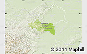 Physical Map of Modling, lighten