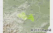 Physical Map of Modling, semi-desaturated