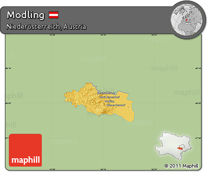 Savanna Style Map of Modling, single color outside