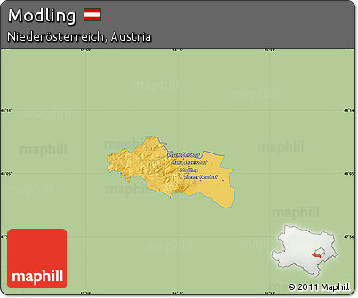 Savanna Style Map of Modling, single color outside