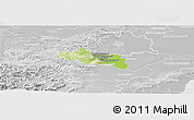Physical Panoramic Map of Modling, lighten, desaturated