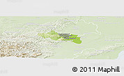 Physical Panoramic Map of Modling, lighten