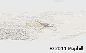 Shaded Relief Panoramic Map of Modling, lighten