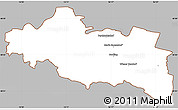 Gray Simple Map of Modling, cropped outside