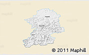 Classic Style 3D Map of Scheibbs, single color outside