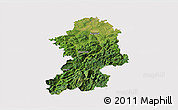 Satellite 3D Map of Scheibbs, cropped outside
