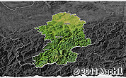 Satellite 3D Map of Scheibbs, darken, desaturated