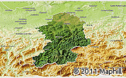 Satellite 3D Map of Scheibbs, physical outside