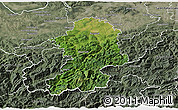 Satellite 3D Map of Scheibbs, semi-desaturated