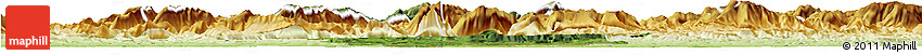 Satellite Horizon Map of Scheibbs, physical outside