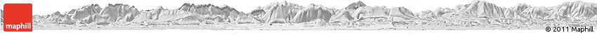 Silver Style Horizon Map of Scheibbs