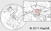 Blank Location Map of Scheibbs, highlighted country