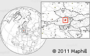 Blank Location Map of Scheibbs, highlighted parent region