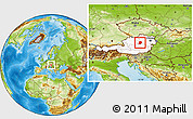 Physical Location Map of Scheibbs, highlighted country