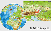 Physical Location Map of Scheibbs, highlighted parent region