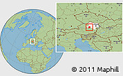 Savanna Style Location Map of Scheibbs, highlighted parent region
