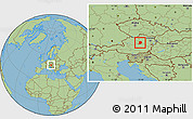 Savanna Style Location Map of Scheibbs