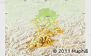 Physical Map of Scheibbs, lighten