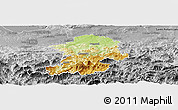 Physical Panoramic Map of Scheibbs, desaturated