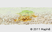 Physical Panoramic Map of Scheibbs, lighten