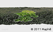 Satellite Panoramic Map of Scheibbs, darken, semi-desaturated