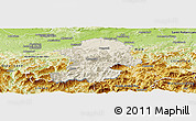 Shaded Relief Panoramic Map of Scheibbs, physical outside