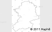 Blank Simple Map of Scheibbs, cropped outside, no labels