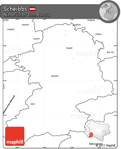 Blank Simple Map of Scheibbs