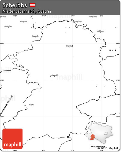Blank Simple Map of Scheibbs