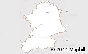 Classic Style Simple Map of Scheibbs, cropped outside