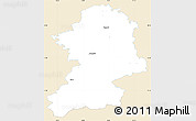 Classic Style Simple Map of Scheibbs, single color outside
