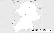 Silver Style Simple Map of Scheibbs