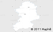 Silver Style Simple Map of Scheibbs, single color outside