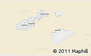 Classic Style 3D Map of Wien Umgebung, single color outside