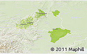 Physical 3D Map of Wien Umgebung, lighten
