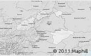 Silver Style 3D Map of Wien Umgebung